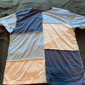 Oversized tee shirt with patching